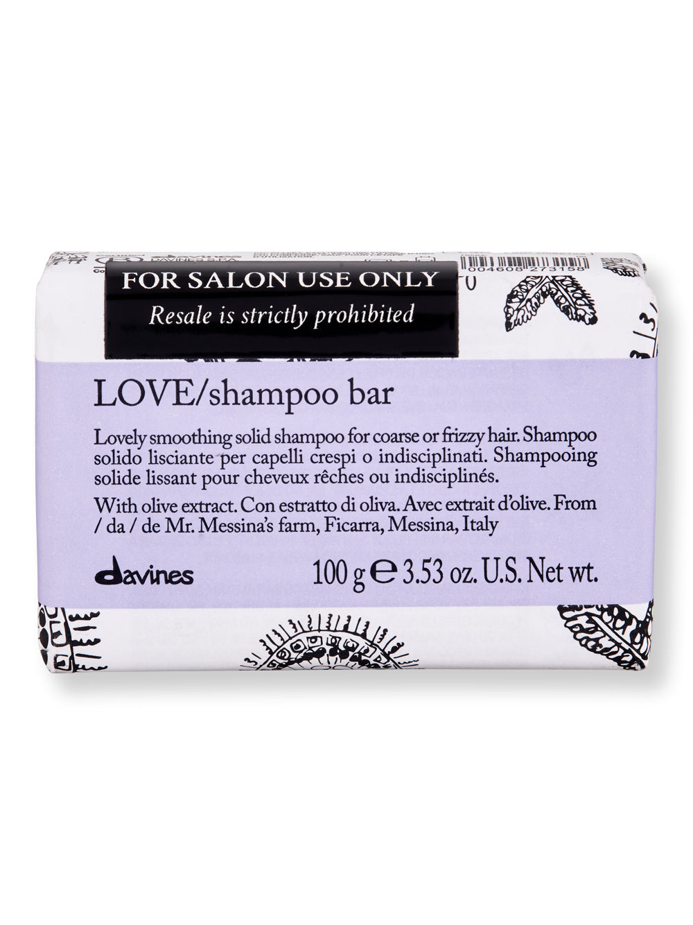 Davines Shampoo Bar Love Smoothing