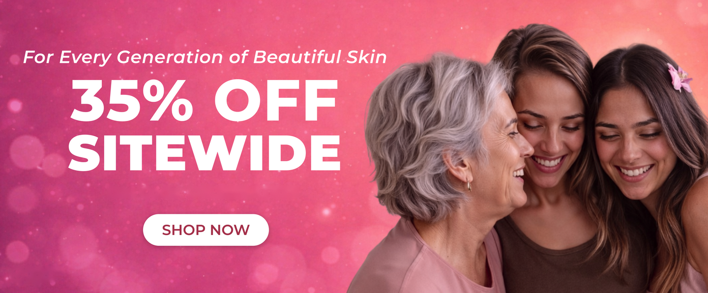 Skincare Essentials seasonal sale banner.